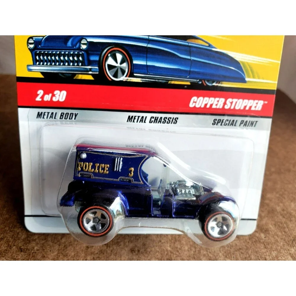 2009 Hot Wheels COPPER STOPPER Spectraflame Dark Blue CLASSICS SERIES 5 #2/30 RL
